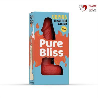 Свічка у вигляді члена Pure Bliss BIG Red 18 см