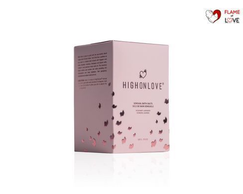 Рожева сіль для ванниз олією насіння канабісу Sensual Bath Salt, 500 гHighOnLove (Канада)