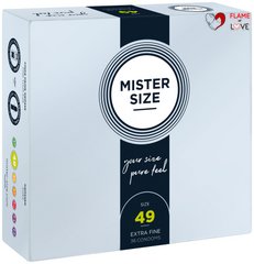 Презервативи Mister Size - pure feel - 49 (36 condoms), товщина 0,05 мм