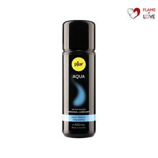 Лубрикант на водній основі pjur Aqua 500 мл, ефект оксамитової шкіри без прилипання