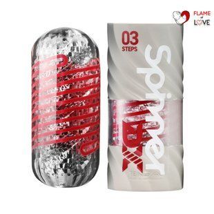 Мастурбатор Tenga Spinner DX 03 Steps, з пружною стимулювальною спіраллю всередині, потужний вплив