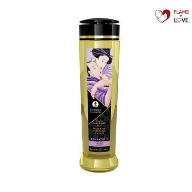 Масажна олія Shunga Sensation – Lavender (240 мл) натуральна зволожувальна