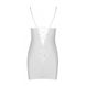 Сорочка з вирізами на грудях, стрінги Passion LOVELIA CHEMISE L/XL, white - 6