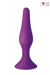 Анальна пробка з присоскою MAI Attraction Toys №34 Purple, довжина 12,5см, діаметр 3,2 см