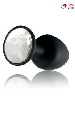 Анальна пробка Dorcel Geisha Plug Diamond M з кулькою всередині, створює вібрації, макс. діаметр 3,2