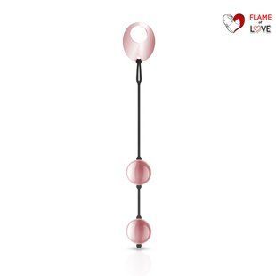 Металеві вагінальні кульки Rosy Gold - Nouveau Kegel Balls, маса 376 г, діаметр 2,8 см
