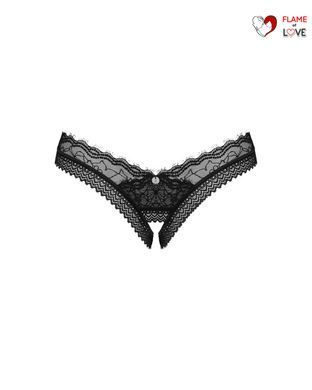 Трусики Obsessive Medilla crotchless thong XL/2XL