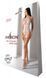 Бодістокінг з імітацією корсетної шнурівки Passion BS094 One Size, white, квітковий візерунок, з дос - 6