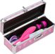 Кейс для зберігання секс-іграшок BMS Factory - The Toy Chest Lokable Vibrator Case Pink з кодовим за - 5