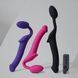 Безремінний страпон з вібрацією Strap-On-Me Vibrating Fuchsia M, діаметр 3,8 см, пульт ДК, регульований - 9