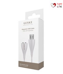 Магнітний USB кабель GESKE Magnetic USB Cable white