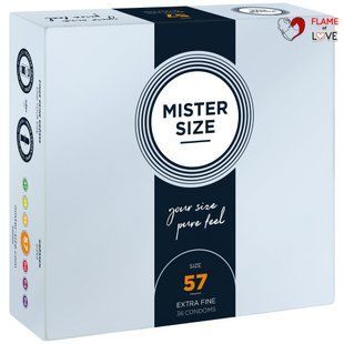 Презервативи Mister Size - pure feel - 57 (36 condoms), товщина 0,05 мм