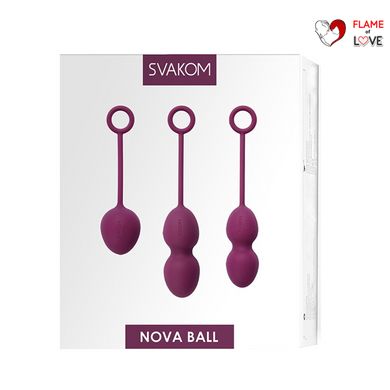 Набір вагінальних кульок зі зміщеним центром ваги Svakom Nova Violet