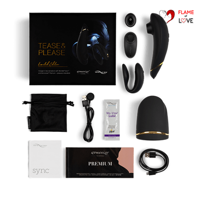 Набір для пар Tease & Please Black Collection Premium We-Vibe-Womanizer (Німеччина-Канада)