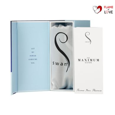 Віброкуля Swan Maximum + Comfy Cuff Blue, суперпотужна, різна інтенсивність, силіконова манжета