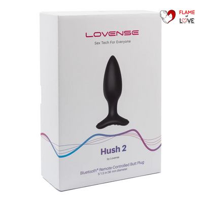 Анальна смарт-вібропробка Lovense Hush 2, розмір S