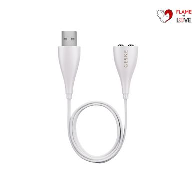 Магнітний USB кабель GESKE Magnetic USB Cable white