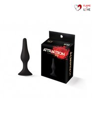 Анальна пробка на присосці MAI Attraction Toys №32 Black, довжина 10,5 см, діаметр 2,5 см