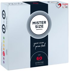 Презервативи Mister Size - pure feel - 60 (36 condoms), товщина 0,05 мм