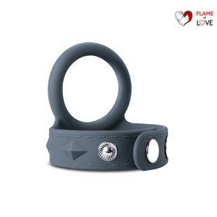 Ерекційне кільце з ремінцем для мошонки, L Boners Cock&Ball Strap