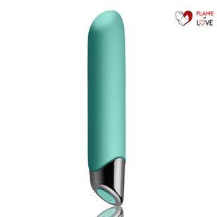 Потужний вібратор Rocks Off Chaiamo Teal, soft-touch силікон, до 3-х годин роботи, водостійкий