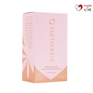 Олія для ванни з ароматом лаванди та меду Sensual Bath Oil Lavender Honeybee, 100 мл HighOnLove (Канада)