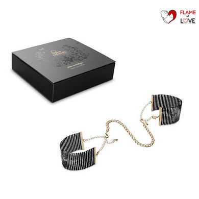 Наручники Bijoux Indiscrets Desir Metallique Handcuffs - Black, металеві, стильні браслети