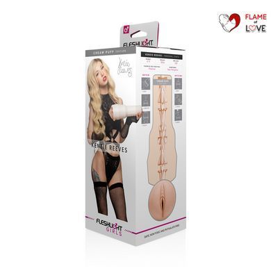 Мастурбатор Fleshlight Girls: Kenzie Reeves - Cream Puff, зі зліпка вагіни, дуже ніжний