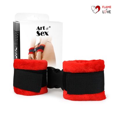 Наручники Art of Sex - Handcuffs Soft Touch Червоні