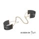 Наручники Bijoux Indiscrets Desir Metallique Handcuffs - Black, металеві, стильні браслети - 1