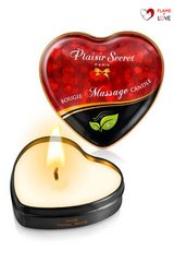 Масажна свічка серце Plaisirs Secrets Natural (35 мл)