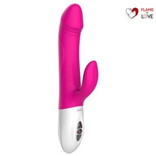 Пульсатор-кролик Leten Vibrator Realistic з підігрівом і вібрацією кліторального відростка