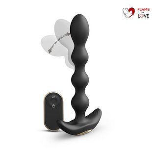 Анальний вібратор-намисто Dorcel FLEXI BALLS, гнучкий стовбур, пульт ДК