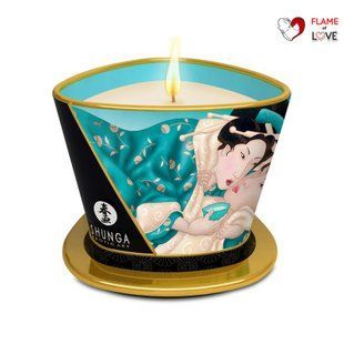 Масажна свічка Shunga Massage Candle &ndash; Island Blossoms (170 мл) з афродизіаками