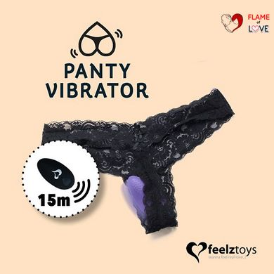 Вібратор в трусики FeelzToys Panty Vibrator Purple з пультом ДК, 6 режимів роботи, сумочка-чохол