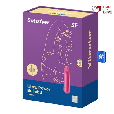 Віброкуля Ultra Power Bullet 3 колір: рожевий Satisfyer (Німеччина)