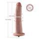 Фалоімітатор 10.2&Prime; з вібрацією для секс-машин Hismith Silicone Dildo with Vibe, KlicLok, пульт ДК - 4