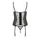 Корсет з підв'язками, стрінги Passion LOVELIA CORSET S/M, black - 5