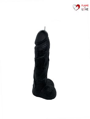 Свічка у вигляді члена Чистий Кайф Black size L, для збуджувальної атмосфери