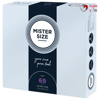 Презервативи Mister Size - pure feel - 69 (36 condoms), товщина 0,05 мм