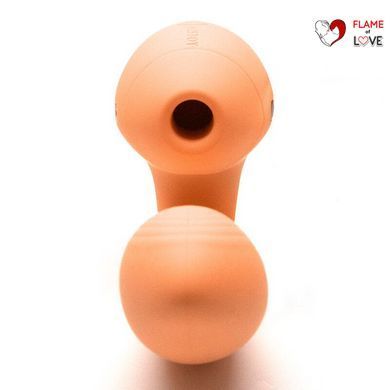 Вакуумний вібратор KISTOY Tina Mini Orange, вагінально-кліторальний