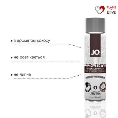 Змазка-крем з кокосовою олією JO Coconut Hybrid ORIGINAL (120 мл) біла