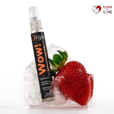 Спрей для орального сексу Orgie &ndash; Wow! Strawberry Ice (10 мл) з охолоджувальним ефектом