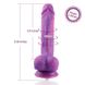 Фалоімітатор 8.2″ з вібрацією для секс-машин Hismith Purple Silicone Dildo with Vibe, KlicLok - 3