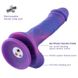 Фалоімітатор 8.2″ з вібрацією для секс-машин Hismith Purple Silicone Dildo with Vibe, KlicLok - 4
