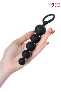 Набір анальних намистин Satisfyer Beads Black, силікон, макс. діаметр 3,3 см та 3,5 см