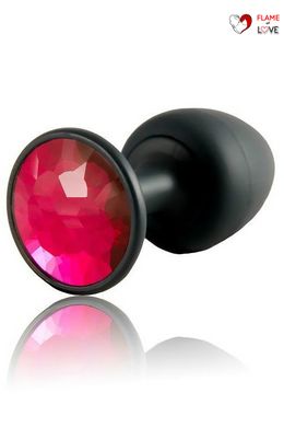 Анальна пробка Dorcel Geisha Plug Ruby XL з кулькою всередині, створює вібрації, макс діаметр 4,5 см