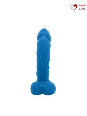 Свічка у вигляді члена Чистий Кайф Blue size L, для збуджувальної атмосфери