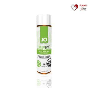 Змазка на водній основі JO NATURALOVE &mdash; ORGANIC (120 мл) з екстрактом листя агави та ромашки
