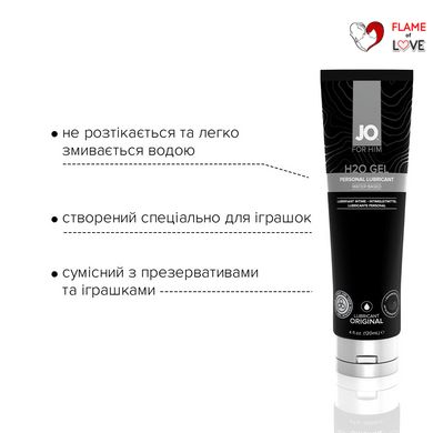 Густа змазка на водній основі JO H2O GEL — ORIGINAL (120 мл), рослинний гліцерин